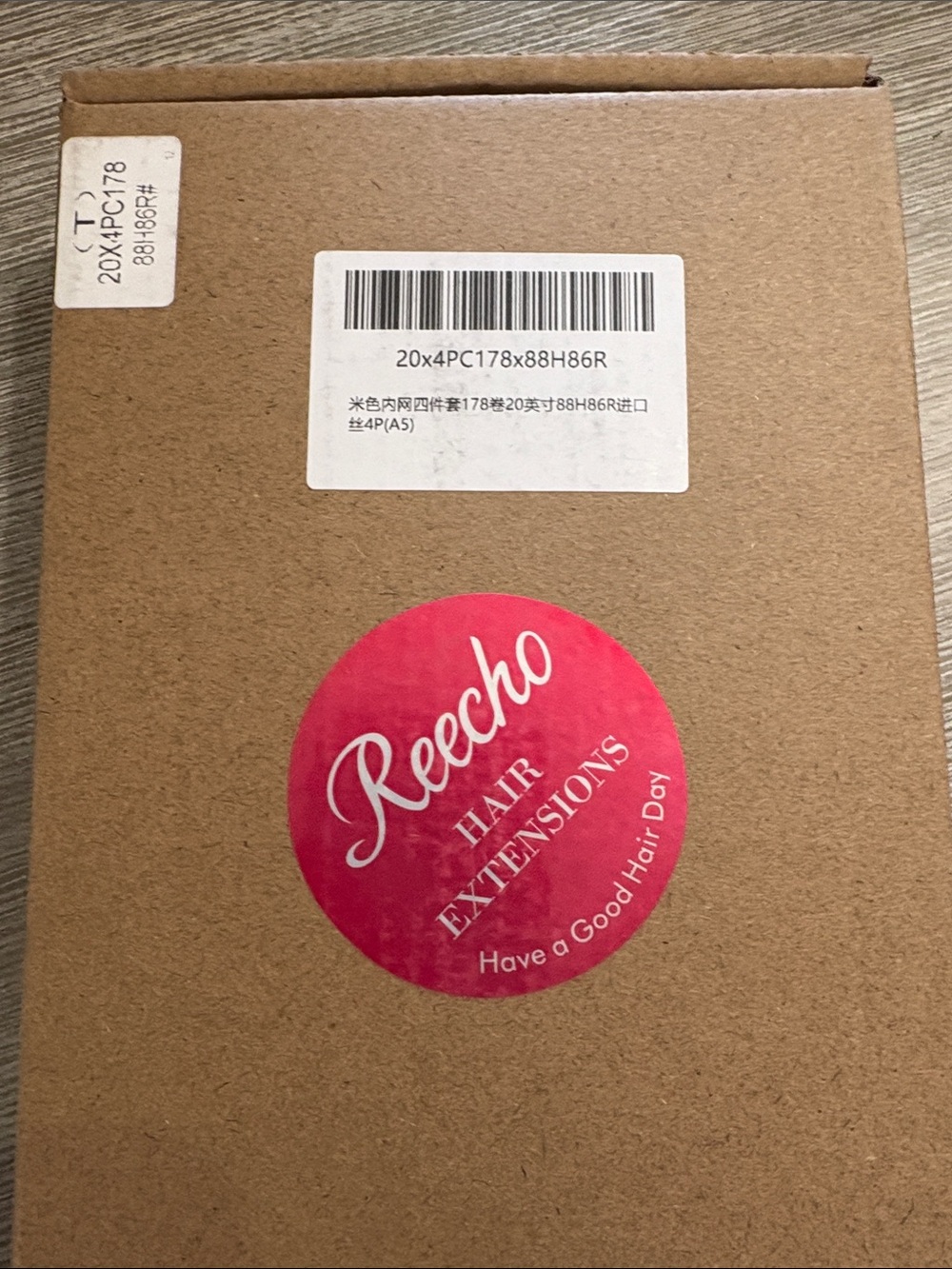 Reecho Pink Round Hair Extensions Sticker